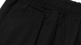 ダブルユーブイプロジェクト(WV PROJECT) Deep Tuck Loose Fit Tapered Banding Pants Black SHLP7606