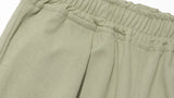 ダブルユーブイプロジェクト(WV PROJECT) Deep Tuck Loose Fit Tapered Banding Pants Khaki Gray SHLP7606