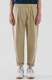 ダブルユーブイプロジェクト(WV PROJECT) Deep Tuck Loose Fit Tapered Banding Pants Beige SHLP7606