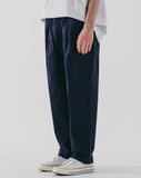 ダブルユーブイプロジェクト(WV PROJECT) Deep Tuck Loose Fit Tapered Banding Pants Navy SHLP7606