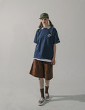 ダブルユーブイプロジェクト(WV PROJECT) Track patch T-shirt Navy JIST7601