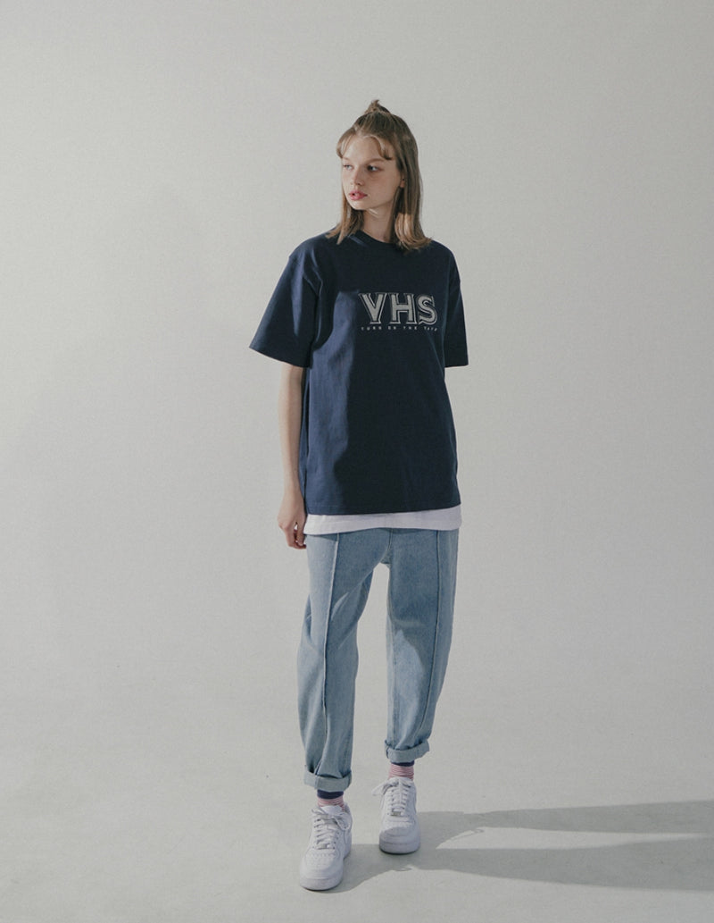 ダブルユーブイプロジェクト(WV PROJECT) Mix T-Shirt Navy JIST7603