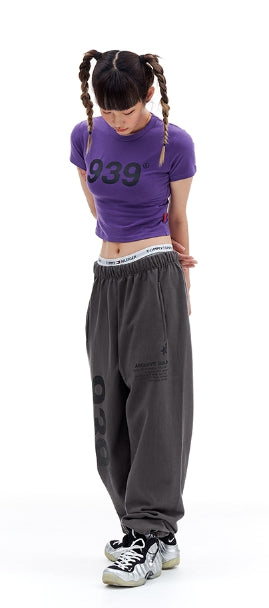 ARCHIVE BOLD (アーカイブボールド)　939 LOGO CROP TOP (PURPLE)
