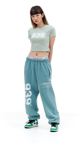 ARCHIVE BOLD (アーカイブボールド) 939 LOGO SWEAT PANTS (MINT