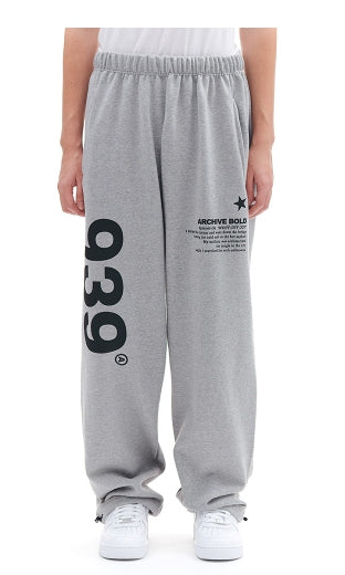 ARCHIVE BOLD (アーカイブボールド) 939 LOGO SWEAT PANTS (GRAY