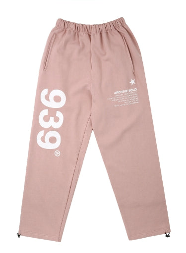 ARCHIVE BOLD (アーカイブボールド) 939 LOGO SWEAT PANTS (PINK 