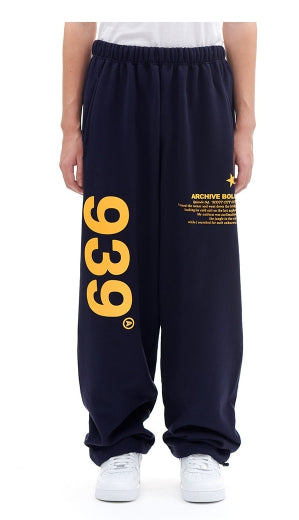 ARCHIVE BOLD (アーカイブボールド)　939 LOGO SWEAT PANTS (NAVY)