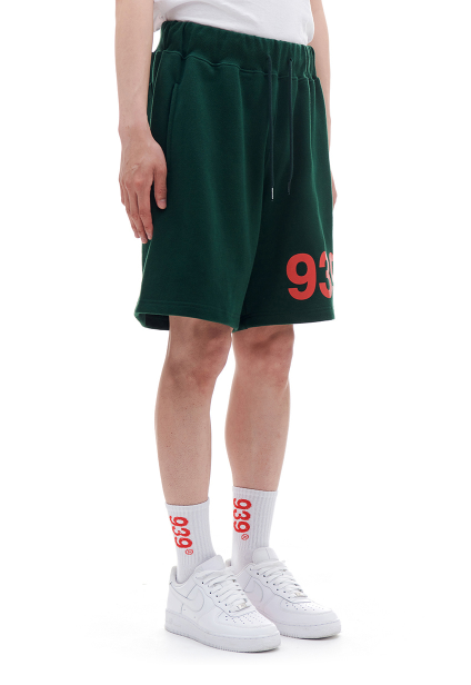 ARCHIVE BOLD (アーカイブボールド)　939 LOGO SWEAT SHORTS (DEEP GREEN)