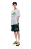 ARCHIVE BOLD (アーカイブボールド)　939 LOGO SWEAT SHORTS (DEEP GREEN)