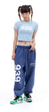 ARCHIVE BOLD (アーカイブボールド)　939 LOGO CROP TOP (SKY BLUE)