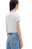 ARCHIVE BOLD (アーカイブボールド)　DAISY CROP TOP (WHITE)