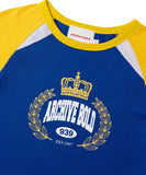 ARCHIVE BOLD (アーカイブボールド)　CROWN CROP TOP (BLUE)