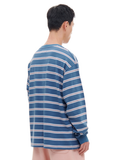 ARCHIVE BOLD (アーカイブボールド)　STRIPE LONG SLEEVE (BLUE)