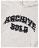 ARCHIVE BOLD (アーカイブボールド)　ARCH LOGO HOOD (OATMEAL)