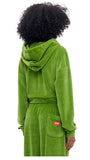 ARCHIVE BOLD (アーカイブボールド)　VELOUR CROP HOOD ZIP-UP (GREEN)