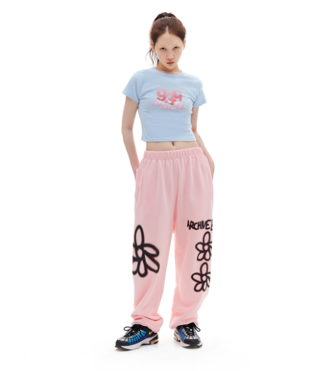 ARCHIVE BOLD (アーカイブボールド) 939 DAISY SWEAT PANTS (PINK