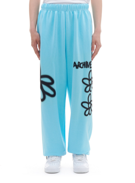 ARCHIVE BOLD (アーカイブボールド)　939 DAISY SWEAT PANTS (SKY BLUE)