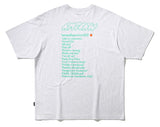 ROMANTIC CROWN(ロマンティック クラウン) ORANGE LOGO SLOGAN TEE_LIGHT GREY