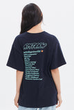 ROMANTIC CROWN(ロマンティック クラウン) ORANGE LOGO SLOGAN TEE_NAVY