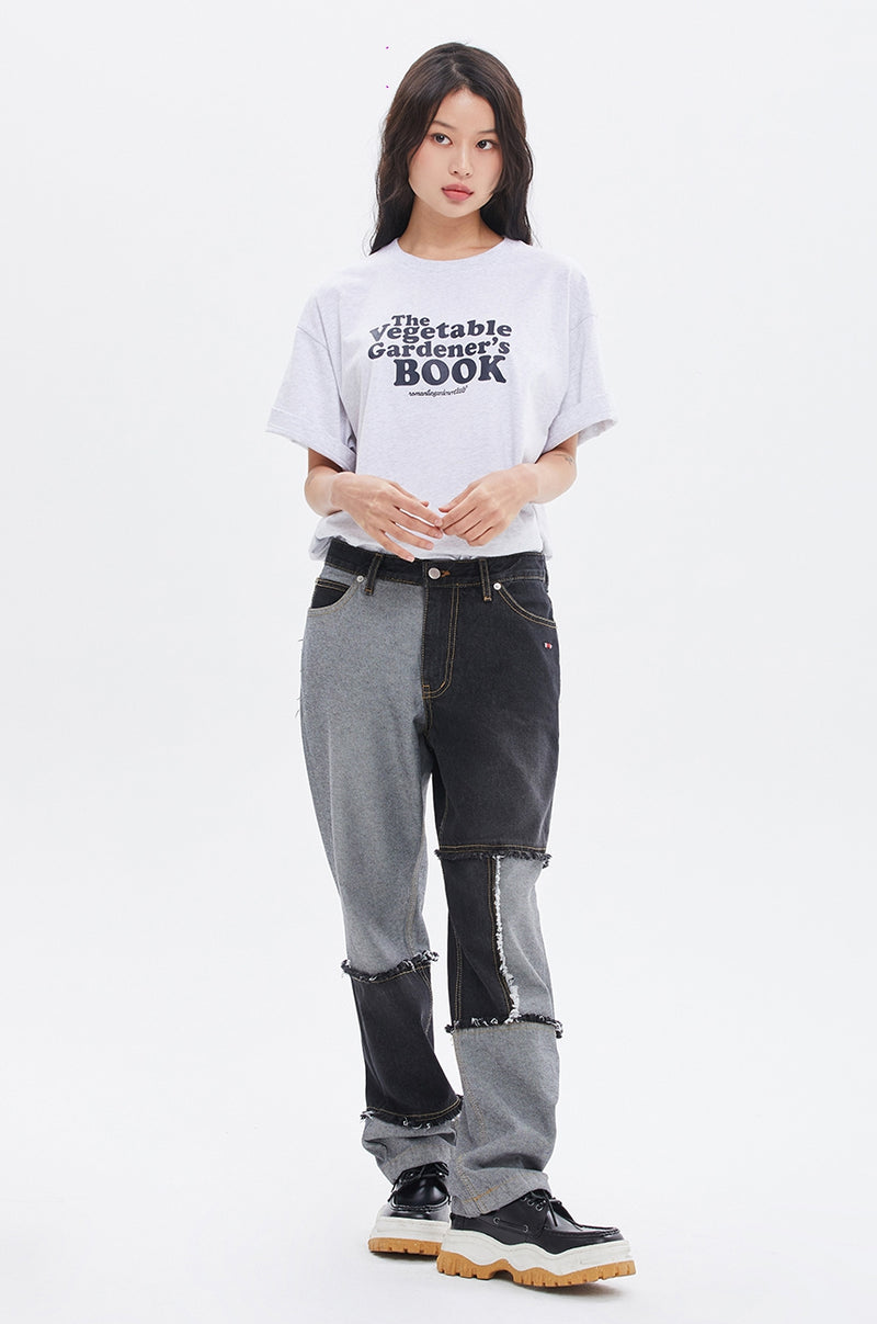 ROMANTIC CROWN(로맨틱 크라운) VEGETABLE GARDNER TEE_LIGHT GREY