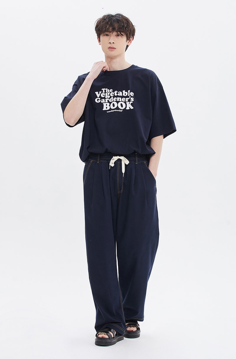 ROMANTIC CROWN(로맨틱 크라운) VEGETABLE GARDNER TEE_NAVY
