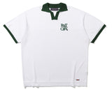 ROMANTIC CROWN(ロマンティック クラウン)  RECENT LOGO POLO SHIRT_WHITE