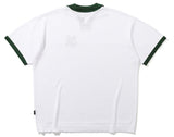 ROMANTIC CROWN(ロマンティック クラウン)  RECENT LOGO POLO SHIRT_WHITE