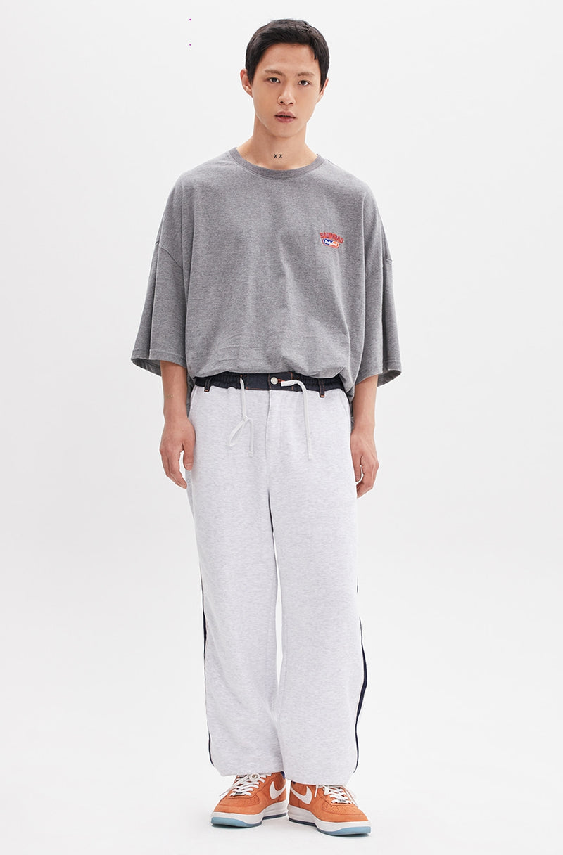 ベドインベド(BADINBAD) LAYER LOGO TEE_GREY