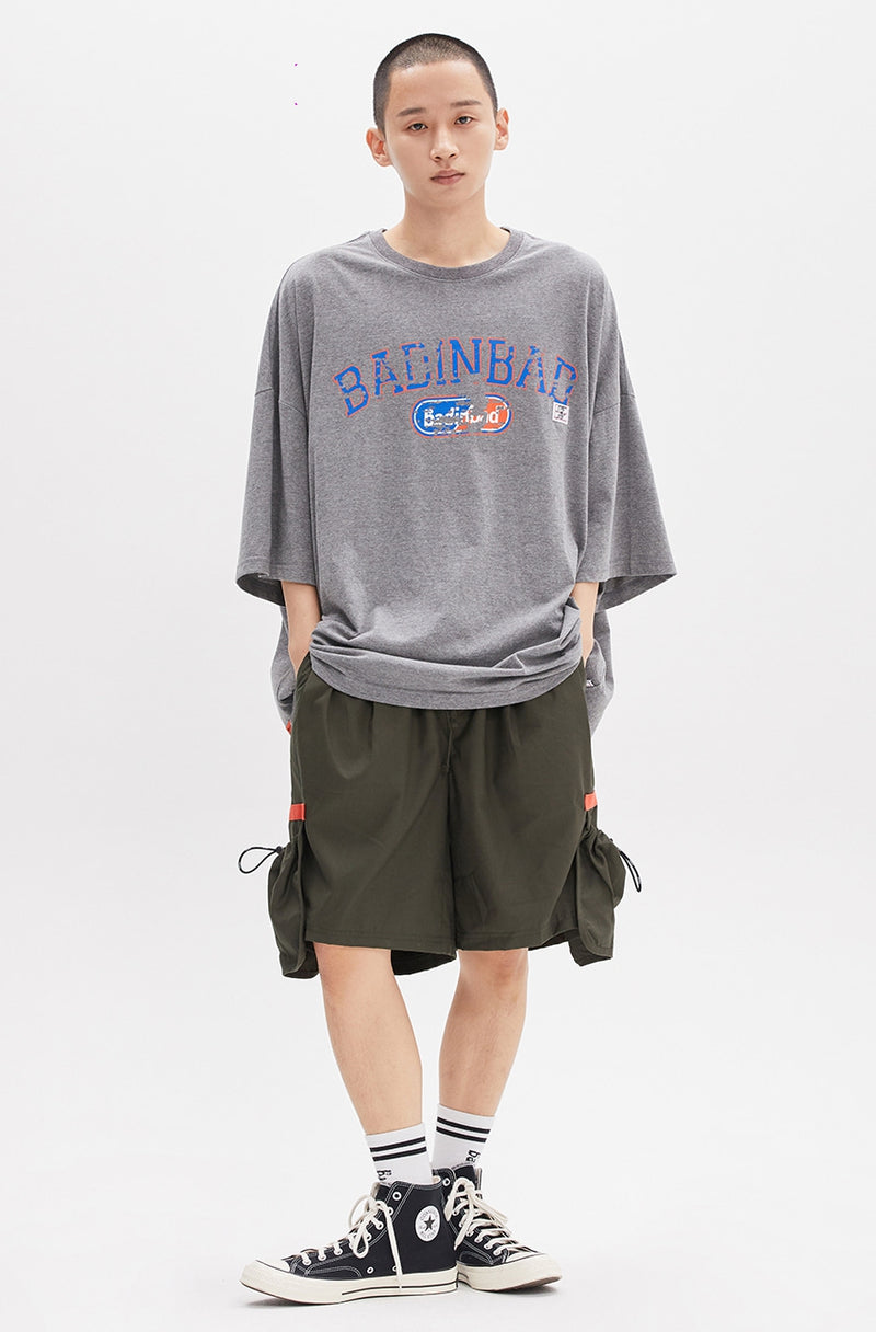 ベドインベド(BADINBAD) ENDURING LOGO TEE_GREY