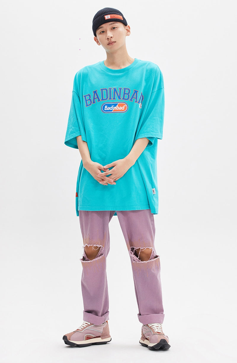 ベドインベド(BADINBAD) ESSENTIAL ARCH LOGO TEE_MINT