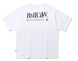 ROMANTIC CROWN(ロマンティック クラウン) HENRY NECK LOGO TEE_WHITE