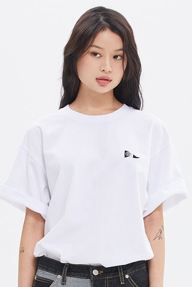 ROMANTIC CROWN(로맨틱 크라운) RC CLUB FLAG TEE_WHITE