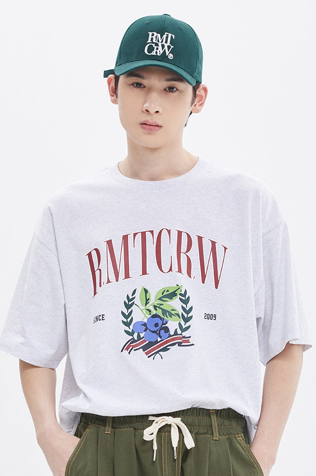 ROMANTIC CROWN(로맨틱 크라운) GARDENING BERRY TEE_LIGHT GREY