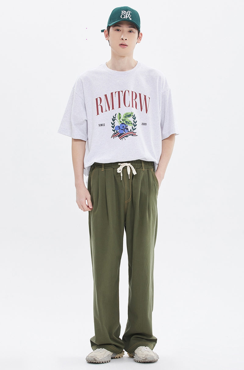 ROMANTIC CROWN(로맨틱 크라운) GARDENING BERRY TEE_LIGHT GREY