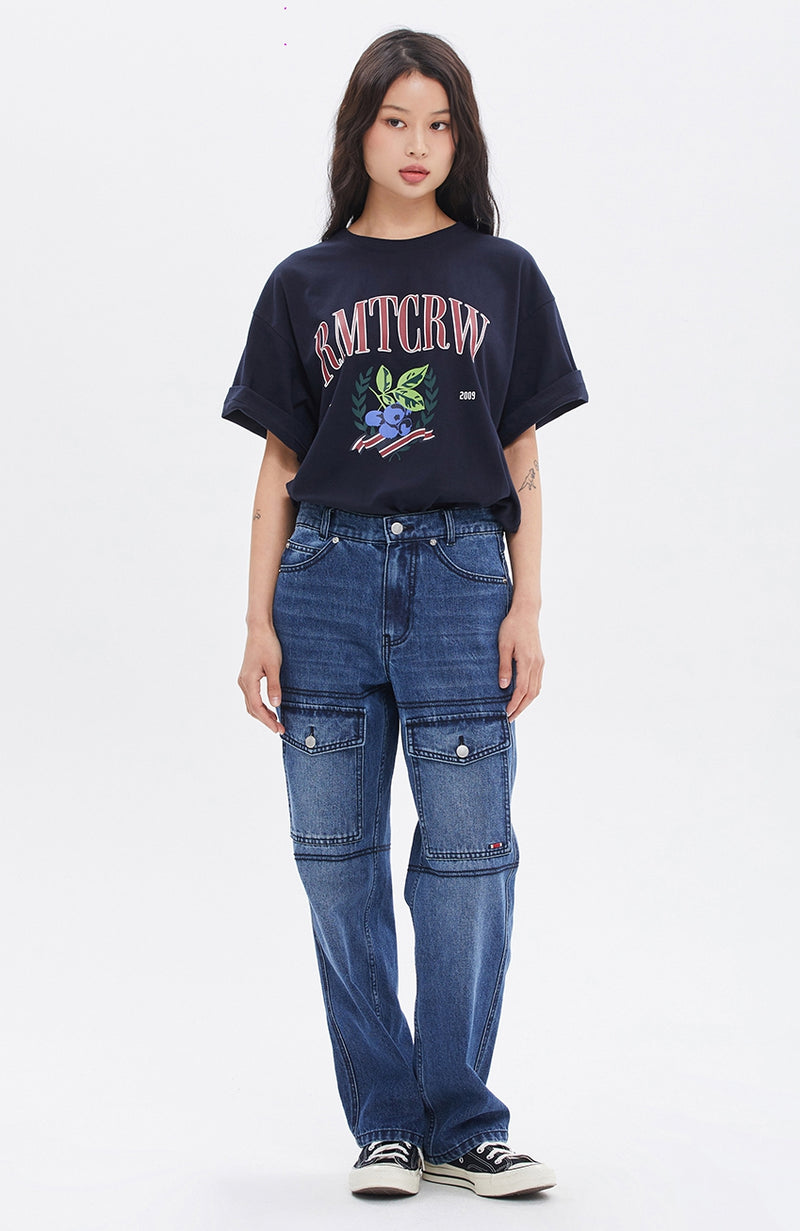 ROMANTIC CROWN(로맨틱 크라운) GARDENING BERRY TEE_NAVY