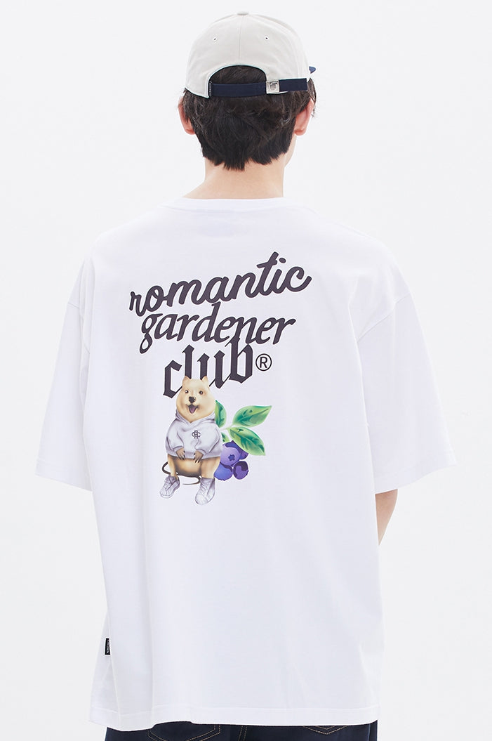 ROMANTIC CROWN(로맨틱 크라운) FRUIT QUOKKA TEE_WHITE