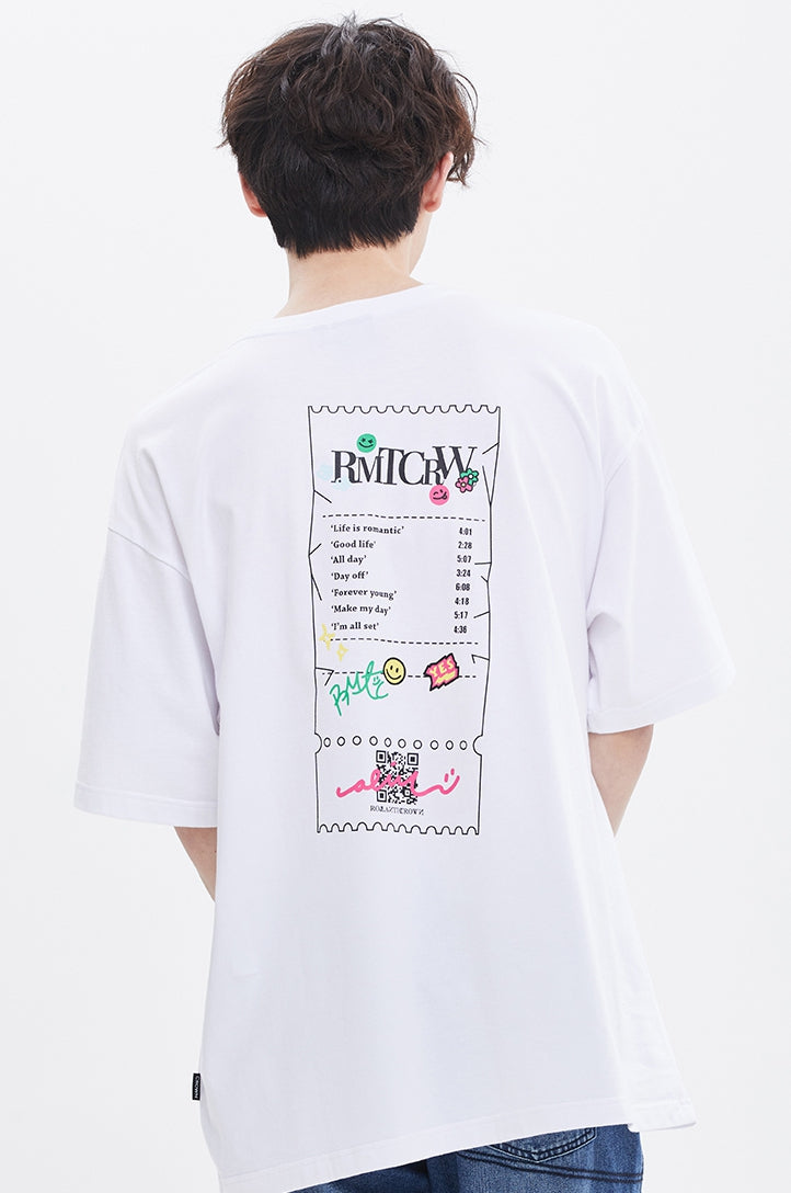 ROMANTIC CROWN(로맨틱 크라운) TAKE SLOGAN TEE_WHITE