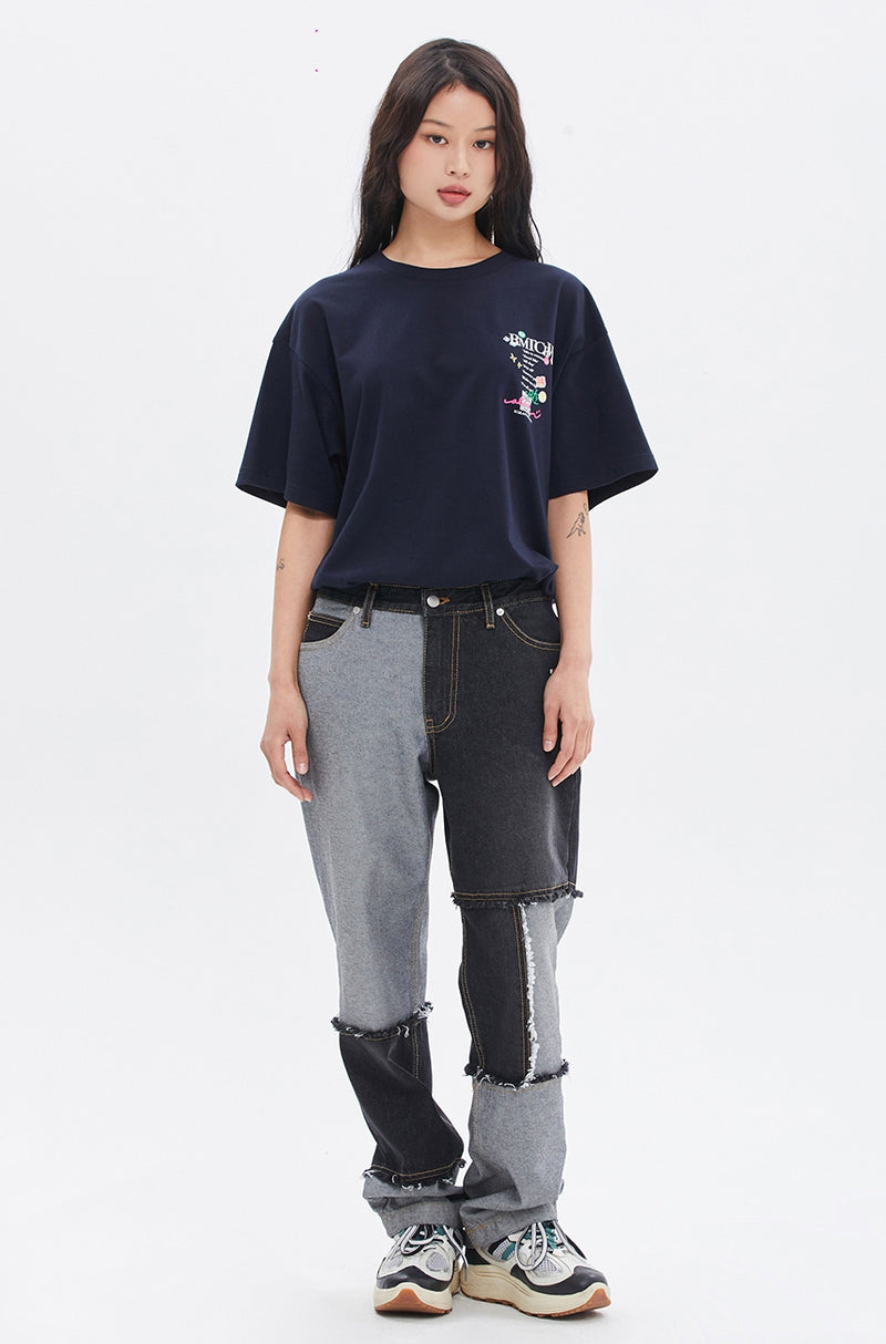 ROMANTIC CROWN(로맨틱 크라운) TAKE SLOGAN TEE_NAVY