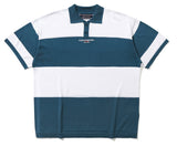 ROMANTIC CROWN(ロマンティック クラウン) STRIPE KNIT POLO_BLUE