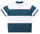 ROMANTIC CROWN(ロマンティック クラウン) STRIPE KNIT POLO_BLUE