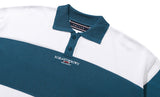 ROMANTIC CROWN(ロマンティック クラウン) STRIPE KNIT POLO_BLUE