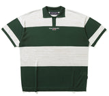 ROMANTIC CROWN(ロマンティック クラウン) STRIPE KNIT POLO_GREEN
