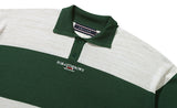 ROMANTIC CROWN(ロマンティック クラウン) STRIPE KNIT POLO_GREEN