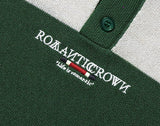 ROMANTIC CROWN(ロマンティック クラウン) STRIPE KNIT POLO_GREEN