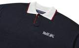 ROMANTIC CROWN(ロマンティック クラウン) RECENT LOGO KNIT POLO_NAVY