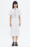 ROMANTIC CROWN(ロマンティック クラウン) PLEATS SUMMER DRESS_WHITE