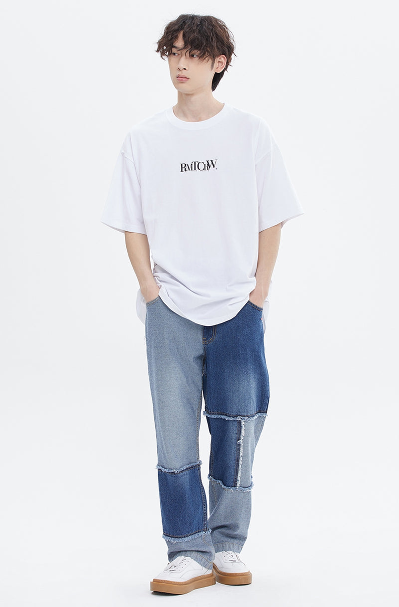 ROMANTIC CROWN(로맨틱크라운) RECENT ESSENTIAL LOGO TEE_WHITE