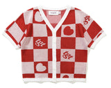 TARGETTO(ターゲット) CHECKERBOARD CARDIGAN_RED