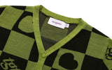 TARGETTO(ターゲット) CHECKERBOARD CARDIGAN_GREEN