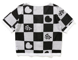 TARGETTO(ターゲット) CHECKERBOARD CARDIGAN_BLACK